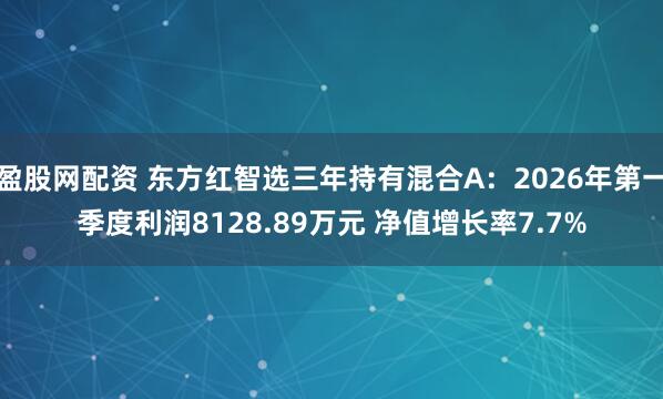 盈股网配资 东方红智选三年持有混合A：2026年第一季度利润8128.89万元 净值增长率7.7%